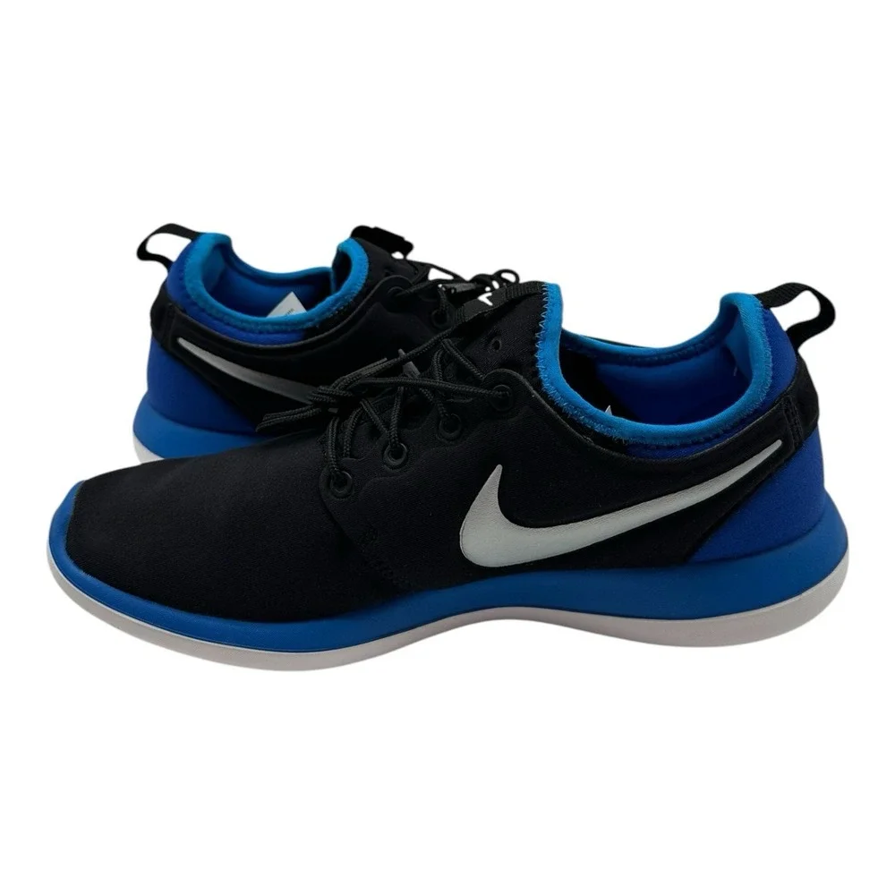 Nike Roshe Two GS‎ Running Shoes Size Youth 6.5 Womens 8 Black Blue Sneakers